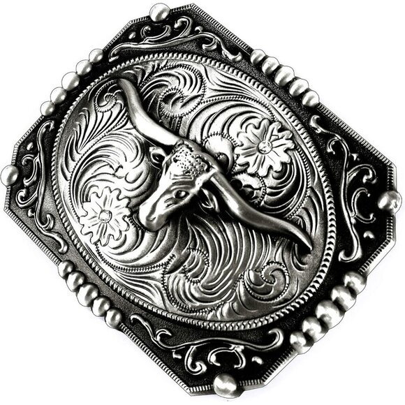 Women\'s Cowboy Bull Religion Cross Kneeling Prayer And Horse Design Belt Buckles main image 6